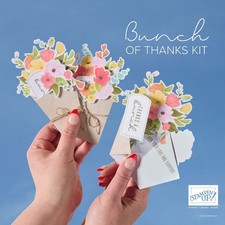 Stampin  Up Bunch of Thanks Card Kit   All Inclusive w/ Stamp Set  Ink Floral