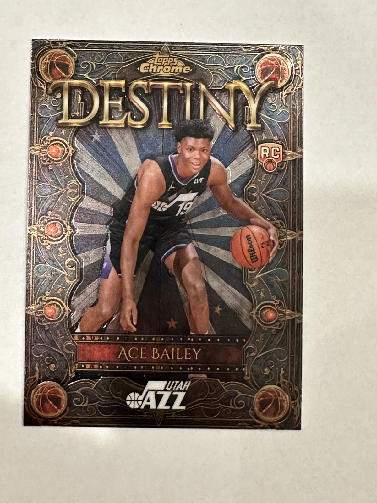 Ace Bailey Rookie 2025-26 Topps Chrome #D-5 Destiny RC Utah Jazz