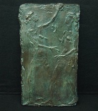 PLAQUE BRONZE ART ANNETTE LANDRY 1968  MONNAIE DE PARIS - EE/100 ex. 27cm / 15cm