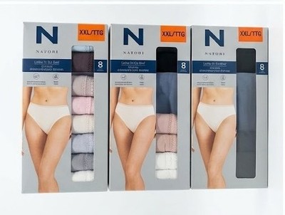 Natori Ladies High Cut Briefs / Underwears / Panties  (XXL/TTG - 8 pack)
