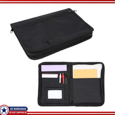 Black Glove Box Organizer Multiple Pockets Documents Manuals And Cards