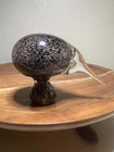 Vintage Murano Style Art Glass Kiwi Bird Paperweight Speckled Hand Blown