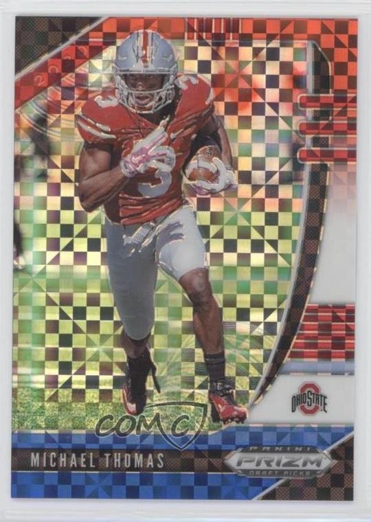 2020 Panini Prizm Draft Picks Red White & Blue 83/99 Michael Thomas #74 0l4h