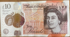 ELIZABETH 2ND £10 NOTE PREFIX AA16 806979 EARLY NUMBER IN USED CONDITION