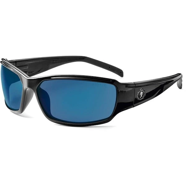 Ergodyne Thor Thor, Safety Glasses, Uncoated, Blue Mirror Lens, Black Frame, - Image 2 of 2