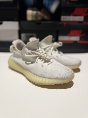 Size 7.5M Adidas Yeezy 350 Boost V2 Low Cream / Triple White CP9366