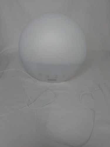 Philips HF3520 White Compact Colored Wake-Up Night Light/Clock **No Power Cord**