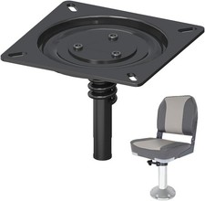 Boat Seat Base Mount, Heavy Duty Marine Boat Seat Pedestal with Fixed Welded ...