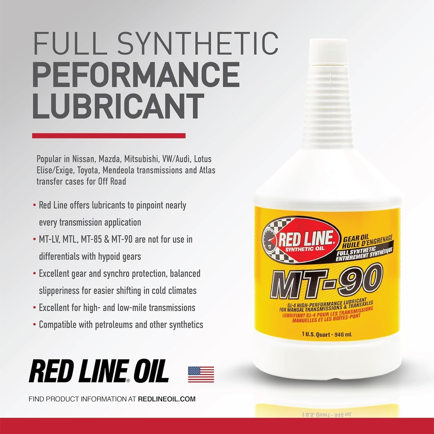 High Performance Gear Lubricant - 4 Quarts