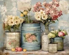 BYGFHLYW Flowers Paint by Numbers Kit for Adults 16x20 inches, PB111-1