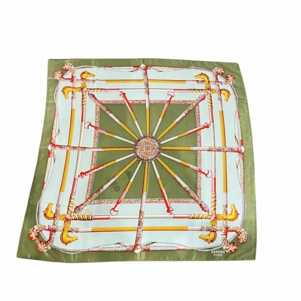 Hermes Stick Print Silk Scarf Luxury Brand Accessory For Women