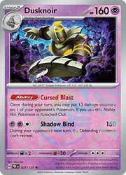 Dusknoir (Master Ball Pattern) 037/131 Prismatic Evolutions