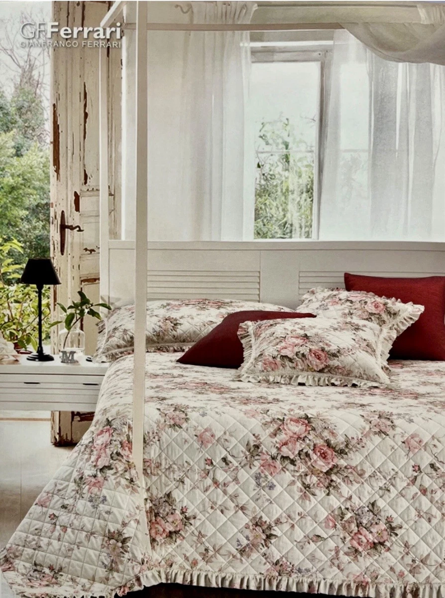 Joyreap Set Copripiumino Matrimoniale King 3 Pezzi Floreale - Morbida Microfibra 800 Fili, Design Fiori Azzurri E Sfondo Kaki, 259x228cm - 4
