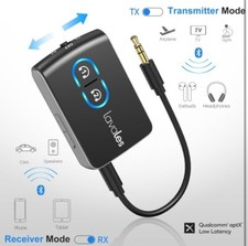Bluetooth 5.3 Transmitter Receiver for TV Airplane to Wireless Headphones, Du...