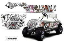 Cart Graphics Kit Decal Sticker For Yamaha Golf Cart 1995-2006 Tsunami W