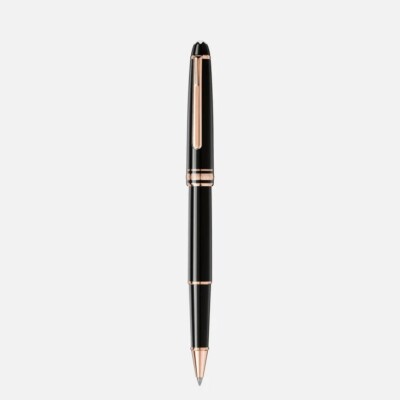 New Mont`blanc Gold Classique `Rollerball Pen in Leather case Black Friday 