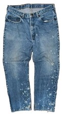 Vtg 90s Polo Ralph Lauren Dungaree Made In USA Distressed Jeans 36x32 A16