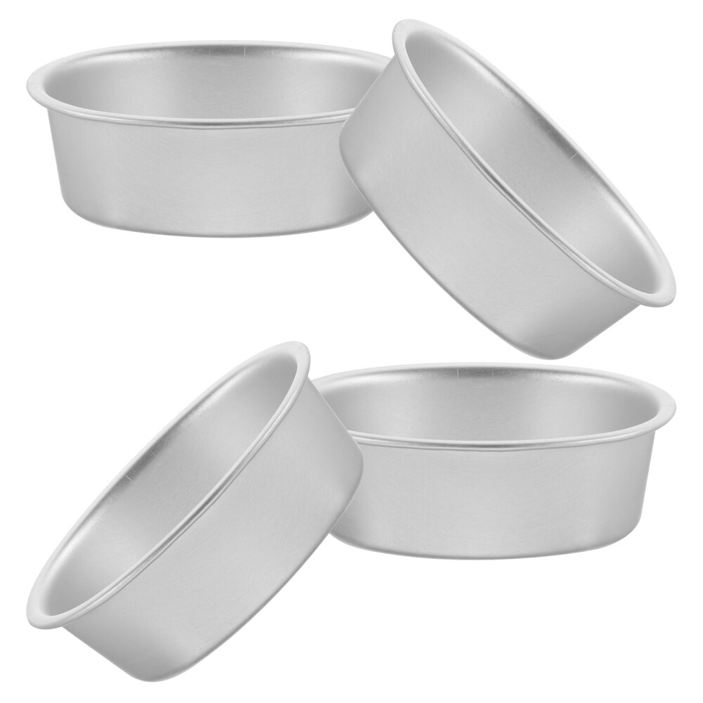 4 Pcs Aluminum Alloy Cake Pan Baking Pans Tins Mini Pie Heart Shaped Dessert eBay
