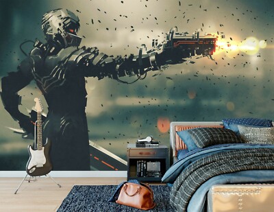 3D Sci-Fi Armor A234 Business Wallpaper Wall Mural Self-adhesive Commerce Amy