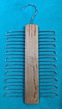John Lewis Natural Wooden Tie Belt Hanger With 20 Hooks - Organize and Display