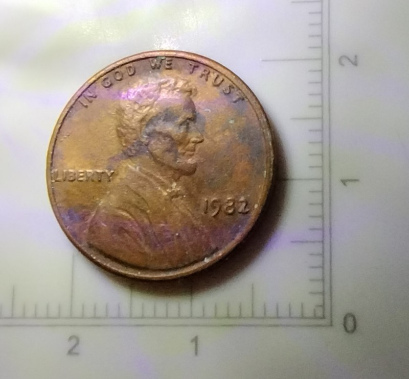 1982 P LINCOLN MEMORIAL REVERSE PENNY LARGE DATE. LD82P