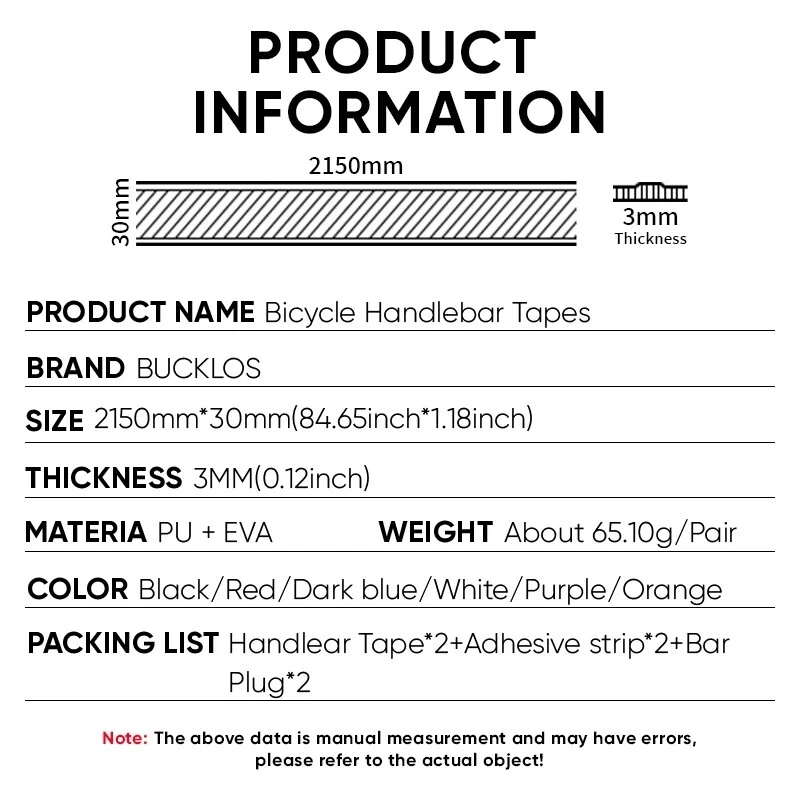 2Pcs Bicycle Handlebar Drop Bar Tape/Wrap Non-Slip PU+EVA Road Bike Tape Straps - Image 2 of 4