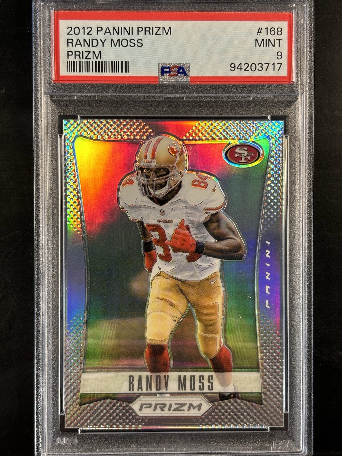 PSA 9 Randy Moss 2012 Panini Prizm Silver 1st Year SSP Rare Low Pop Hall Of Fame