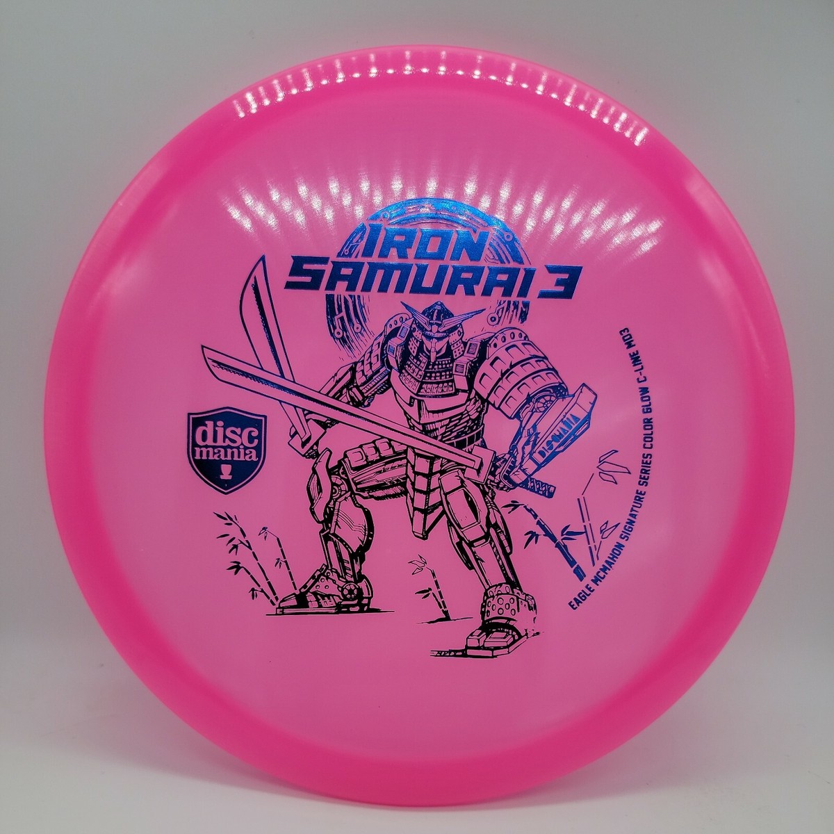 Discmania Iron Samurai 3 Glow C-Line MD3 Eagle McMahon Series Pink