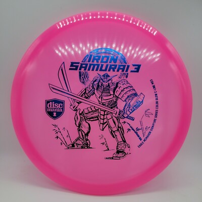 Discmania Iron Samurai 3 Glow C-Line MD3 Eagle McMahon Series Pink