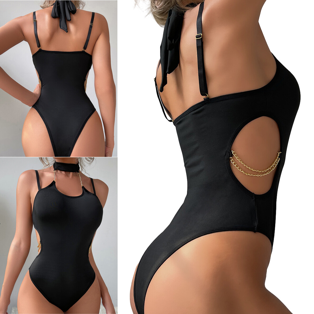 Sexy Hollow Out Bodysuit Lingerie for Women Babydoll Sleepwear Gift