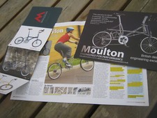 MOULTON  ORIGINAL LEAFLETS & ADVERT  AS SHOWN-WILL SEND ABROAD.