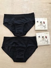 Thinx Hiphugger Leakproof Period Panties Size M Black - 2 pack