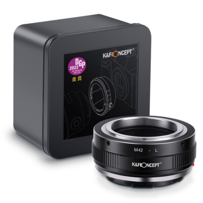 K&F CONCEPT M42-L Lens Mount Adapter Manual Focus For M42 Lens to L Mount Camera