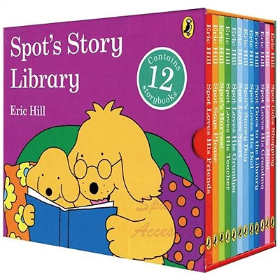 Spots Story Library 12冊 英語絵本 Eric Hill NEW The Spot Story Library 12 Books Book Collection Eric Hill Kids
