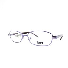 Tempo Eyeglasses WM5102 PU Purple Round Frames with Purple opticals 54-16-140