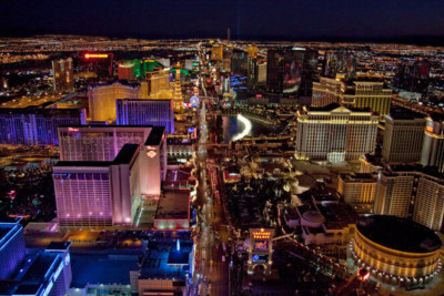 LAS VEGAS STRIP Casinos Druck Caesars Palace Flamingo 4x6 Foto