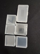 Cartridge Cases Clear Plastic Game Storage Dust Covers New