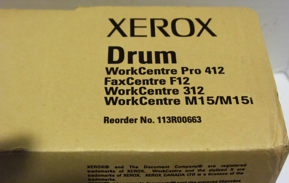 New Xerox Drum WorkCentre M15 Pro 412 FaxCentre F12 113R663 113R00663 OEM - Image 2 of 4