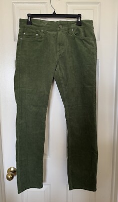 Vineyard Vines Mens 30x30 Corduroy 5-Pocket Straight Fit Pants Cypress Green NEW