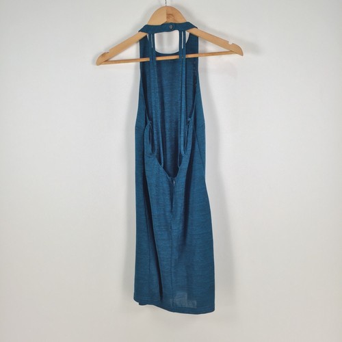 Ally womens dress size 10 mini blue marle sleeveless round neck zip 039754 - Picture 3 of 10