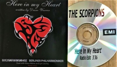SCORPIONS - Here In My Hear CD single promo new no sealed M/M