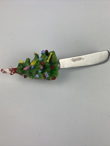 Spode Christmas Tree 4” Ramekins (set of 5) & 1 Dip Spoon Spreader - Picture 9 of 13