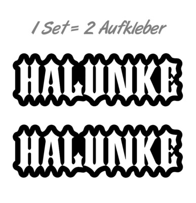 2x Halunke Aufkleber, 2 farbig, Bobber, OLDSCHOOL, Sticker, Hardcore, Lucky 13