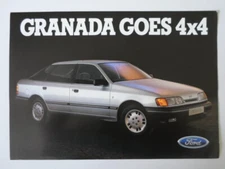 FORD GRANADA GHIA 4X4 & SCORPIO 4X4 orig 1985 UK Mkt Sales Leaflet Brochure