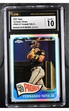 2021 Topps Chrome TH65-41 Fernando Tatis Jr 1965 Redux CSG 10 Gem Mint Pop 4