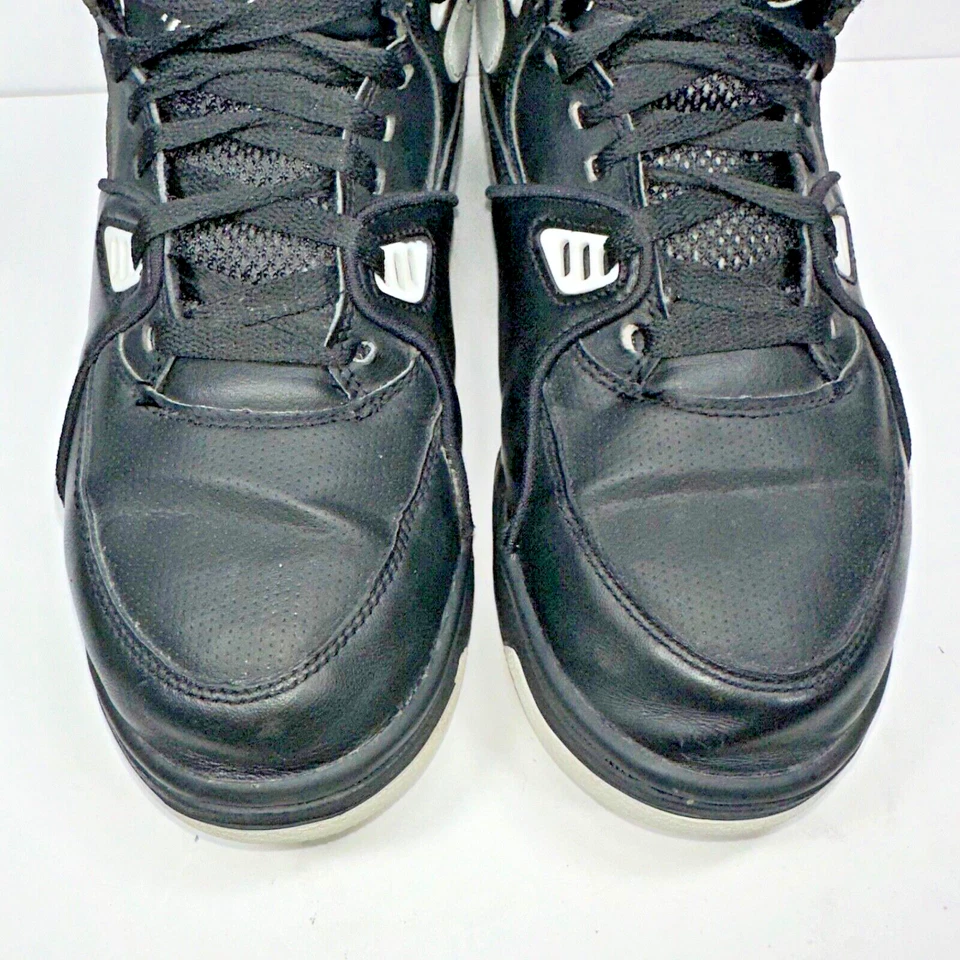 Nike Air Flight 89 Men's Size 9 306252-010 Leather Black Sneakers Shoes - Image 4 of 4