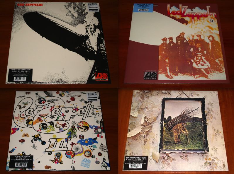 LED ZEPPELIN I II III IV 4x LP VINYL Lot EU REMASTERED 180g LTD