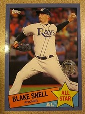 2020 TOPPS #85AS-32 BLAKE SNELL 35TH ANNIVERSARY BLUE 1985 TAMPA BAY RAYS