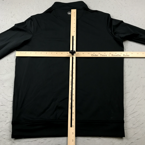 Peter Millar Jacket Mens Small Black B1G Big Ten Perth Performance Golf 1/4 Zip - Picture 7 of 9