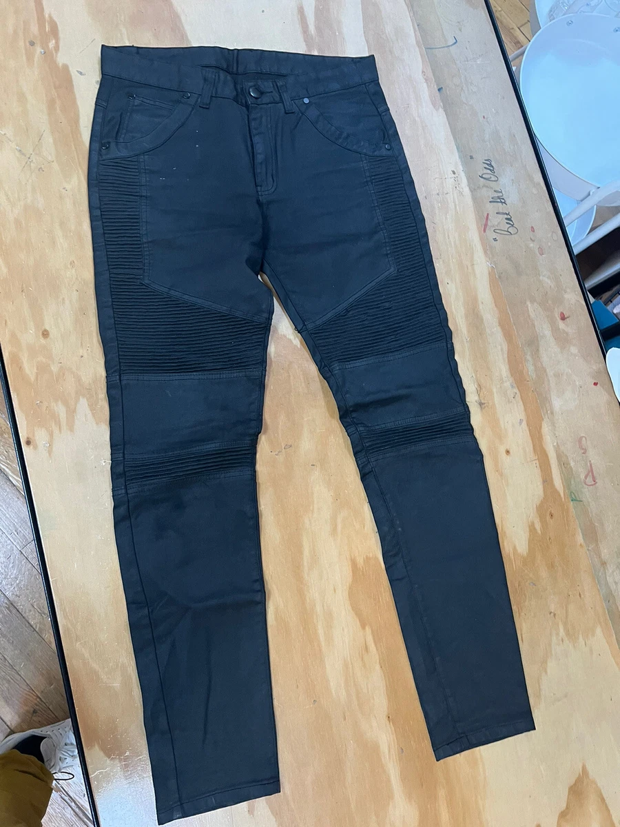 Dior x Hedi Slimane Black Waxed Denim Jean, Men's Fashion, Bottoms, Jeans  on Carousell